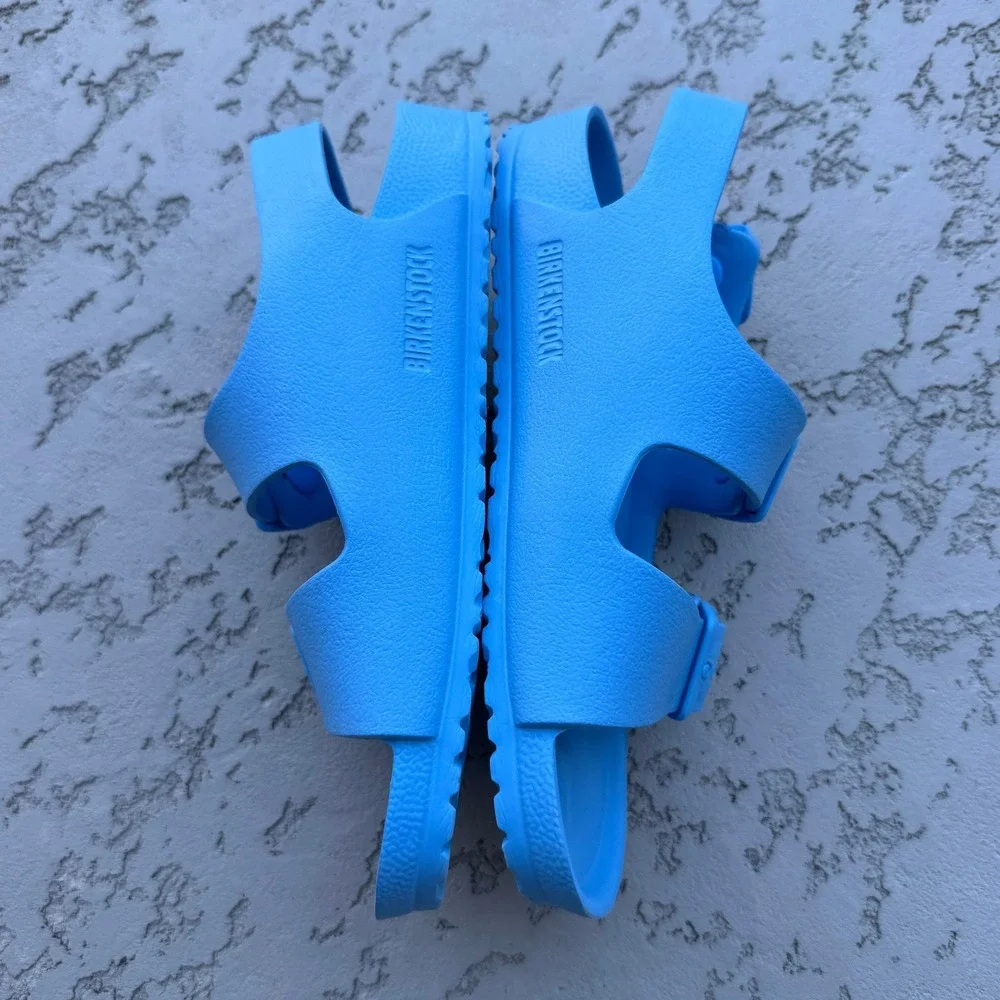 Birkenstock Milano EVA Kids Scuba Blue Sandals Size 33 L2 210 Waterproof
